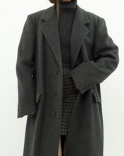 Load image into Gallery viewer, Vintage x BOULEVARD CLUB Dark Grey Wool Dress Coat (XS-L)