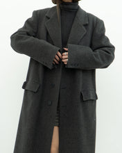 Load image into Gallery viewer, Vintage x BOULEVARD CLUB Dark Grey Wool Dress Coat (XS-L)