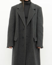 Load image into Gallery viewer, Vintage x BOULEVARD CLUB Dark Grey Wool Dress Coat (XS-L)