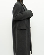 Load image into Gallery viewer, Vintage x BOULEVARD CLUB Dark Grey Wool Dress Coat (XS-L)