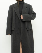 Load image into Gallery viewer, Vintage x BOULEVARD CLUB Dark Grey Wool Dress Coat (XS-L)