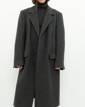 Load image into Gallery viewer, Vintage x BOULEVARD CLUB Dark Grey Wool Dress Coat (XS-L)