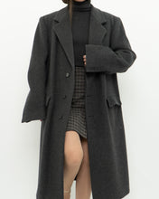 Load image into Gallery viewer, Vintage x BOULEVARD CLUB Dark Grey Wool Dress Coat (XS-L)