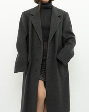 Load image into Gallery viewer, Vintage x BOULEVARD CLUB Dark Grey Wool Dress Coat (XS-L)