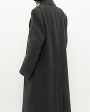 Load image into Gallery viewer, Vintage x BOULEVARD CLUB Dark Grey Wool Dress Coat (XS-L)