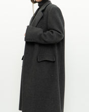 Load image into Gallery viewer, Vintage x BOULEVARD CLUB Dark Grey Wool Dress Coat (XS-L)