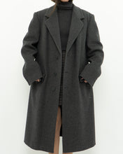 Load image into Gallery viewer, Vintage x BOULEVARD CLUB Dark Grey Wool Dress Coat (XS-L)