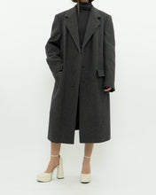 Load image into Gallery viewer, Vintage x BOULEVARD CLUB Dark Grey Wool Dress Coat (XS-L)