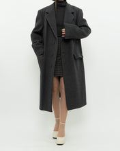 Load image into Gallery viewer, Vintage x BOULEVARD CLUB Dark Grey Wool Dress Coat (XS-L)