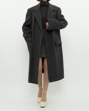 Load image into Gallery viewer, Vintage x BOULEVARD CLUB Dark Grey Wool Dress Coat (XS-L)