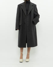 Load image into Gallery viewer, Vintage x BOULEVARD CLUB Dark Grey Wool Dress Coat (XS-L)