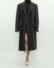 Load image into Gallery viewer, Vintage x BOULEVARD CLUB Dark Grey Wool Dress Coat (XS-L)