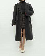 Load image into Gallery viewer, Vintage x BOULEVARD CLUB Dark Grey Wool Dress Coat (XS-L)