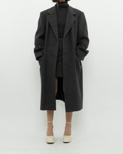 Load image into Gallery viewer, Vintage x BOULEVARD CLUB Dark Grey Wool Dress Coat (XS-L)