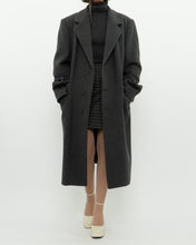 Load image into Gallery viewer, Vintage x BOULEVARD CLUB Dark Grey Wool Dress Coat (XS-L)