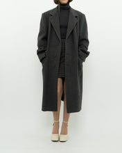 Load image into Gallery viewer, Vintage x BOULEVARD CLUB Dark Grey Wool Dress Coat (XS-L)