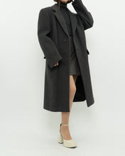 Load image into Gallery viewer, Vintage x BOULEVARD CLUB Dark Grey Wool Dress Coat (XS-L)