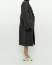 Load image into Gallery viewer, Vintage x BOULEVARD CLUB Dark Grey Wool Dress Coat (XS-L)