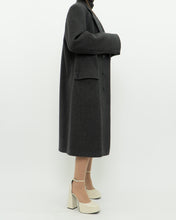 Load image into Gallery viewer, Vintage x BOULEVARD CLUB Dark Grey Wool Dress Coat (XS-L)