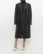 Load image into Gallery viewer, Vintage x BOULEVARD CLUB Dark Grey Wool Dress Coat (XS-L)