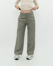 Load image into Gallery viewer, Vintage x JULIA BERGOVICH Green Silk Cargo Pant (S)