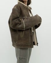 Load image into Gallery viewer, Vintage x Made in Turkey x DIESEL Faded Leather Sherpa Jacket (S-L)