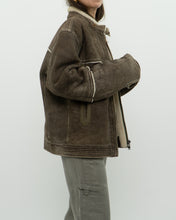 Load image into Gallery viewer, Vintage x Made in Turkey x DIESEL Faded Leather Sherpa Jacket (S-L)