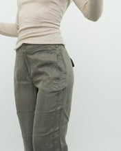 Load image into Gallery viewer, Vintage x JULIA BERGOVICH Green Silk Cargo Pant (S)