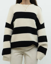 Load image into Gallery viewer, OAK + FORT Cream Striped Knit Sweater (XS-XL)