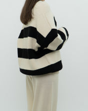 Load image into Gallery viewer, OAK + FORT Cream Striped Knit Sweater (XS-XL)