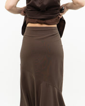 Load image into Gallery viewer, Vintage x Made in Canada x Mocha Assymetric Midi Skirt (S, M)