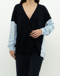 REISS x Navy, Blue Knit Cardigan (XS-M)