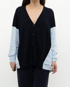 REISS x Navy, Blue Knit Cardigan (XS-M)