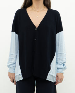 REISS x Navy, Blue Knit Cardigan (XS-M)