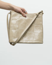 Load image into Gallery viewer, BRAHMIN x Cream Leather Croc Purse