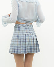 Load image into Gallery viewer, SUNDAY BEST x Blue Plaid Pleated Mini Skirt (XS, S)