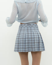 Load image into Gallery viewer, SUNDAY BEST x Blue Plaid Pleated Mini Skirt (XS, S)