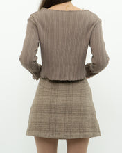 Load image into Gallery viewer, Vintage x JACOB Deadstock Beige Plaid Wool Mini Skirt (S)