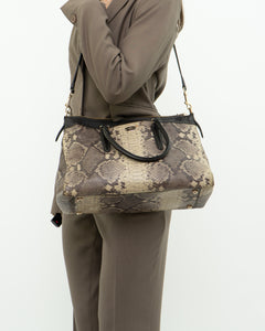 COACH x Snakeskin Leather Purse