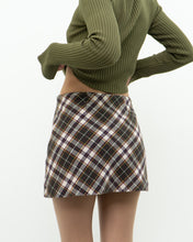 Load image into Gallery viewer, H&amp;M x Plaid Wool Mini Skirt (S, M)