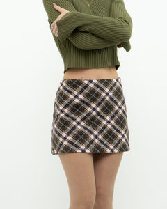 H&M x Plaid Wool Mini Skirt (S, M)