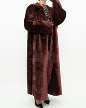 Load image into Gallery viewer, Vintage x Burgundy Velvet Reversible Coat (S-XL)