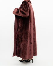 Load image into Gallery viewer, Vintage x Burgundy Velvet Reversible Coat (S-XL)