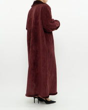 Load image into Gallery viewer, Vintage x Burgundy Velvet Reversible Coat (S-XL)