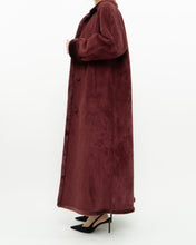 Load image into Gallery viewer, Vintage x Burgundy Velvet Reversible Coat (S-XL)