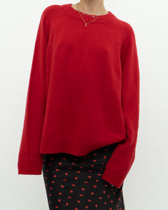 GAP x Cozy Red Knit Sweater (XS-XL)