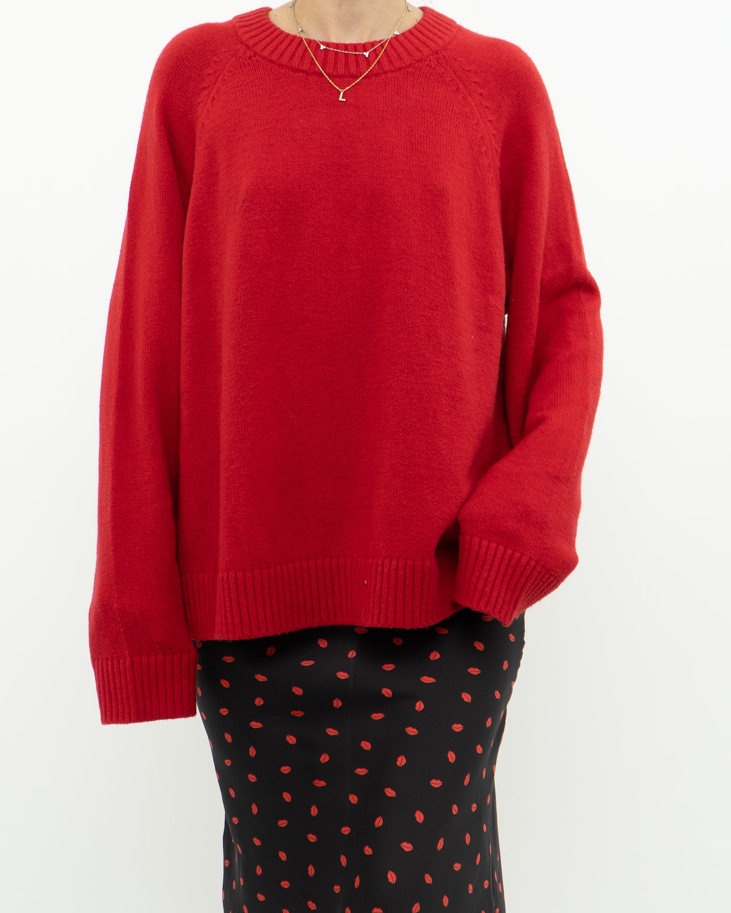 GAP x Cozy Red Knit Sweater (XS-XL)