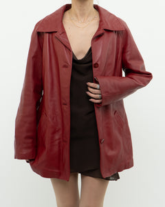 Vintage x DANIER LEATHER Red Leather Jacket (XS-M)