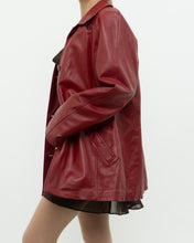 Load image into Gallery viewer, Vintage x DANIER LEATHER Red Leather Jacket (XS-M)