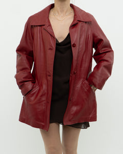 Vintage x DANIER LEATHER Red Leather Jacket (XS-M)